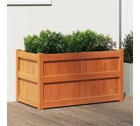 Vidaxl Jardinière Cire Marron 90x50x50 Cm Bois De Pin Massif