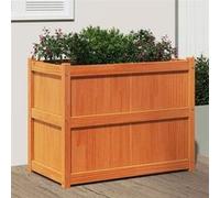 Vidaxl Jardinière Cire Marron 90x50x70 Cm Bois De Pin Massif