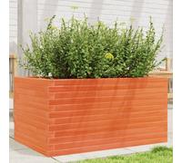 Vidaxl Jardinière Cire Marron 90x60x45,5 Cm Bois De Pin Massif