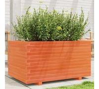 Vidaxl Jardinière Cire Marron 90x60x49,5 Cm Bois De Pin Massif