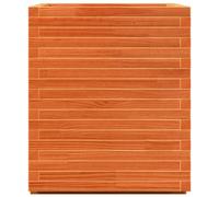 Vidaxl Jardinière Cire Marron 90x60x72,5 Cm Bois De Pin Massif