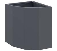 Vidaxl Jardinière D'angle Anthracite 30 X 30 X 35 Cm Acier