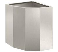 Vidaxl Jardinière D'angle Argent 30 X 30 X 35 Cm Acier Inoxydable