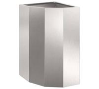 Vidaxl Jardinière D'angle Argent 30 X 30 X 50 Cm Acier Inoxydable