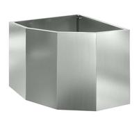 Vidaxl Jardinière D'angle Argent 45 X 45 X 35 Cm Acier Galvanisé