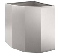Vidaxl Jardinière D'angle Argent 45 X 45 X 50 Cm Acier Inoxydable