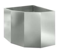 Vidaxl Jardinière D'angle Argent 60 X 60 X 50 Cm Acier Galvanisé
