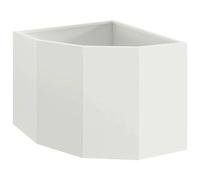 Vidaxl Jardinière D'angle Blanc 45 X 45 X 35 Cm Acier