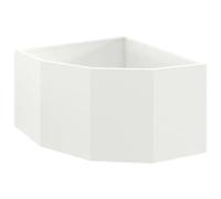 Vidaxl Jardinière D'angle Blanc 60 X 60 X 35 Cm Acier