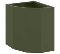 Vidaxl Jardinière D'angle Vert Olive 30 X 30 X 35 Cm Acier