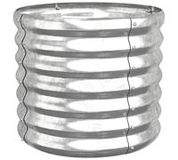 vidaXL Jardinière de jardin surélevée Acier galvanisé 40x40x36 cm Argenté