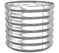 vidaXL Jardinière de jardin Acier enduit de poudre 40x40x36 cm Argenté 318847