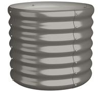 Jardinière de jardin Acier enduit de poudre 40x40x36 cm Gris