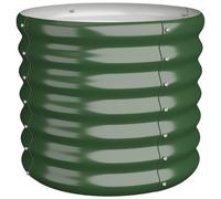 Jardinière de Jardin Pot à Fleurs Boîte à Plantes Lit Surélevé Patio Terrasse Extérieur Acier Galvanisé 40x40x36 cm 318843