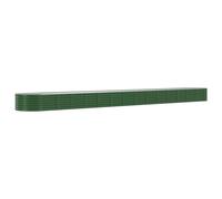 Vidaxl Jardinière De Jardin Acier Enduit De Poudre 620x80x36 Cm Vert Vert