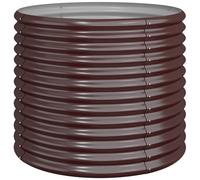 Vidaxl Jardinière De Jardin Acier Enduit De Poudre 80x80x68 Cm Marron
