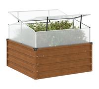 Vidaxl Jardinière De Jardin Avec Serre Acier Résistant Aux Intempéries