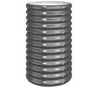 vidaXL Jardinière de Jardin Pot à Fleurs Boîte à Plantes Lit Surélevé Patio Terrasse Extérieur Acier Enduit de Poudre 40x40x68 cm Anthracite