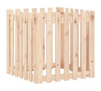 Lit Surélevé de Jardin avec Design de Clôture Jardin Bois de Pin Massif vidaXL