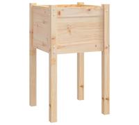 Vidaxl Jardinière D'extérieur 50x50x70 Cm Bois De Pin Massif
