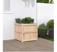 vidaXL Jardinière d'extérieur 60x60x60 cm bois de pin massif 837424