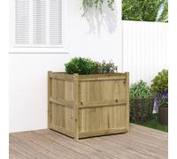 Vidaxl Jardinière D'extérieur 70x70x70 Cm Bois De Pin Imprégné
