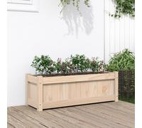 vidaXL Jardinière d'extérieur 90x31x31 cm bois de pin massif 837449