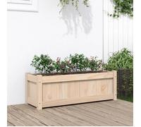 vidaXL Jardinière d'extérieur 837449 – 90 x 31 x 31 cm – bois de pin massif
