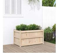 Jardinière d'Extérieur, Lit Surélevé, Bac à Fleurs, Pot de Plantes, Boîte à Fleurs Jardin Patio Terrasse, 90x50x50 cm Bois de Pin Massif