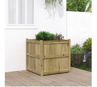 vidaXL Jardinière d'Extérieur, Lit Surélevé, Bac à Fleurs, Pot de Plantes, Boîte à Fleurs Jardin Patio Terrasse, 70x70x70 cm 837438