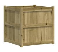 vidaXL Jardinière d'Extérieur, Lit Surélevé, Bac à Fleurs, Pot de Plantes, Boîte à Fleurs Jardin Patio Terrasse, 70x70x70 cm Bois de Pin Imprégné