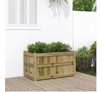 vidaXL Jardinière d'extérieur Bac à fleurs 90x50x50 cm bois de pin imprégné