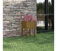 vidaXL Jardinière d'extérieur Marron miel 40x40x70 cm Pin massif Marron G