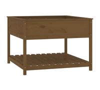 Vidaxl Jardinière Et Étagère Marron Miel 111,5x111,5x81 Cm Bois De Pin