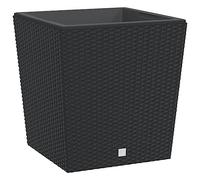 vidaXL Jardinière et intérieur Amovible Anthracite 37/64 L rotin PP