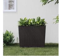 vidaXL Jardinière et intérieur amovible marron 12 /44 L rotin PP 364688