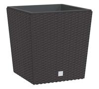 vidaXL Jardinière en rotin PP avec intérieur amovible 21-32 L Marron