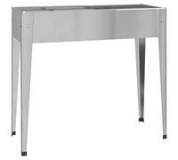 152262 vidaXL Jardinière Gris 100,5x40,5x90 cm Acier galvanisé