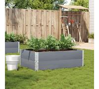 Vidaxl Jardinière Gris 120x80 Cm Bois Massif De Pin