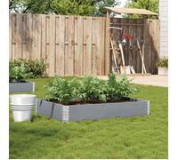 vidaXL Jardinière gris 120x80 cm bois massif de pin, jardinière d'extérieur, bac à fleurs, bac à tomates, jardinière de 3295845