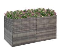 Jardinière Gris 157x80x80 cm Résine tressée319178