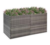 Jardinière Gris 157x80x80 cm Résine tressée319178
