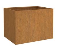 Vidaxl Jardinière Gris 62x47x46 Cm Acier Corten
