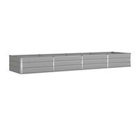 vidaXL Jardinière Gris clair 195 x 100 x 45 cm Acier galvanisé, Inspiration pour jardin et terrasse, éléments industriels, conceptions durables pour espaces extérieurs, idées de déco uniques, dispos f