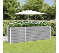 Vidaxl Jardinière Gris Clair 160 X 40 X 75 Cm Acier