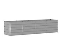 vidaXL Jardinière en acier 240 x 80 x 75 cm Gris clair, moderne et durable
