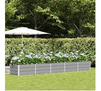 vidaXL Jardinière Gris clair 400 x 80 x 45 cm Acier, Design de jardin et terrasse, moderne, durable,42018146