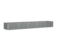 vidaXL Jardinière Gris clair 400 x 80 x 45 cm Acier, Design de jardin et terrasse, moderne, durable, solutions éco-responsables, améliore la vie en extérieur avec des espaces pratiques, idées créative
