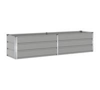 Vidaxl Jardinière Gris Clair 480 X 50 X 45 Cm Acier Galvanisé