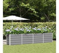 Vidaxl Jardinière Gris Clair 480 X 50 X 45 Cm Acier Galvanisé
